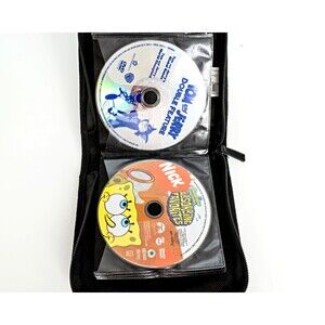 Lot of 20 Mostly Children's CD's and DVD's with a Case